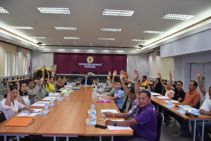 ประชุมคณะกรรมการกองทุนหลักประกันสุขภาพเทศบาลตำบลพลับพลานารายณ์ ครั้งที่ 3/2568