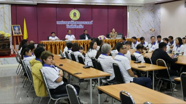ต้อนรับคณะศึกษาดูงานจาก   เทศบาลตำบลธรรมศาลา จังหวัดนครปฐม