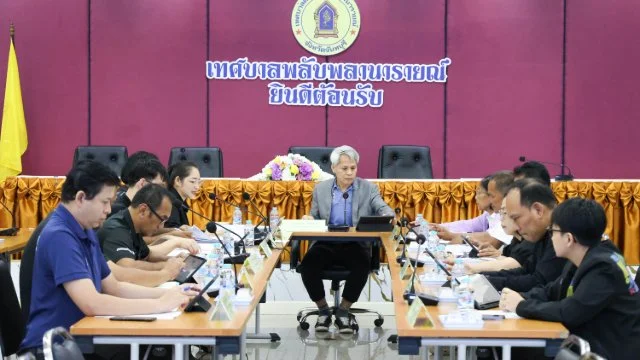 เทศบาลตำบลพลับพลานารายณ์  โดย กองยุทธศาสตร์และงบประมาณ จัดการประชุมคณะกรรมการสนับสนุนการจัดทำแผนพัฒนาเทศบาลตำบลพลับพลานารายณ์ ครั้งที่ 3/2569